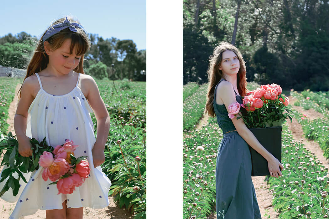 peonies flowers junior style