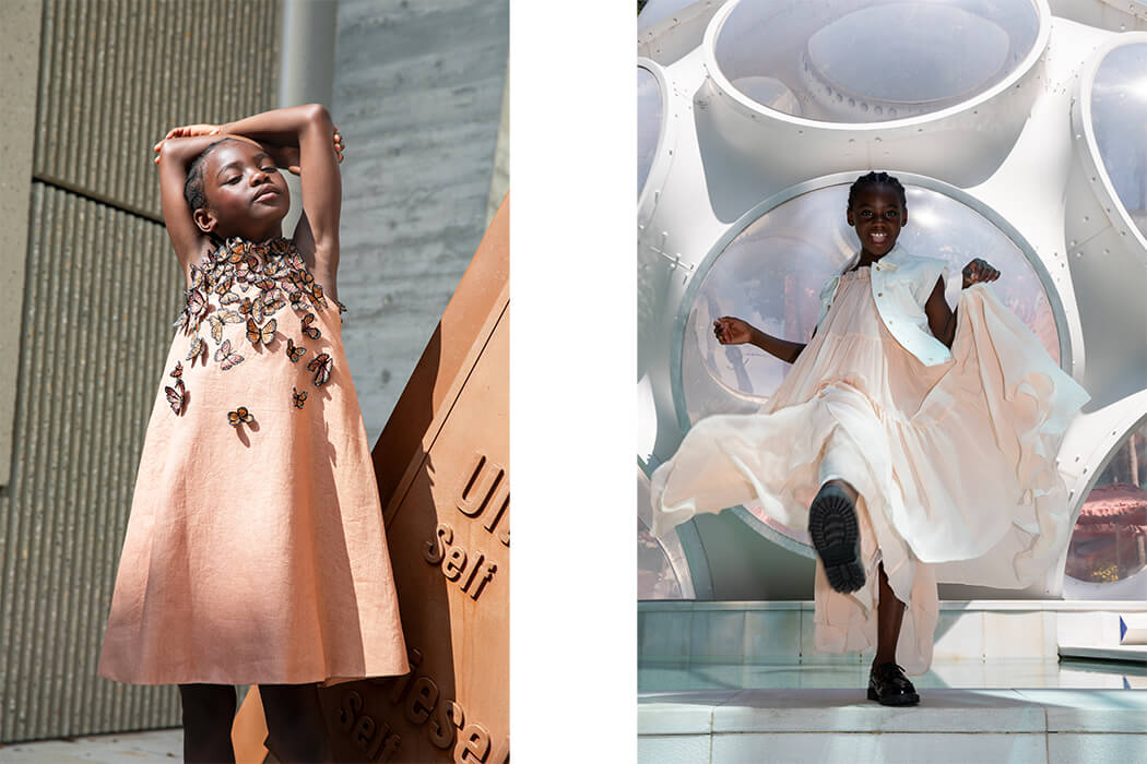 The Shape of Style:Fashion Editorial Featuring Hattie Estime Hoskins CHLOE KIDS, RHYME kids