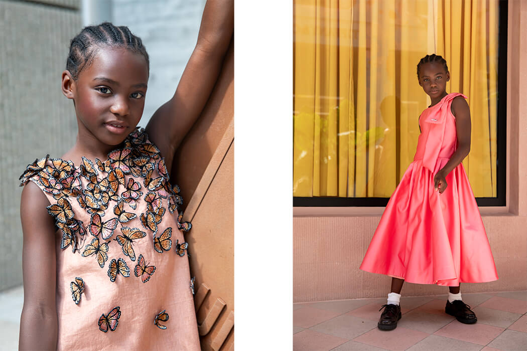 The Shape of Style:Fashion Editorial Featuring Hattie Estime Hoskins . LANVIN KIDS