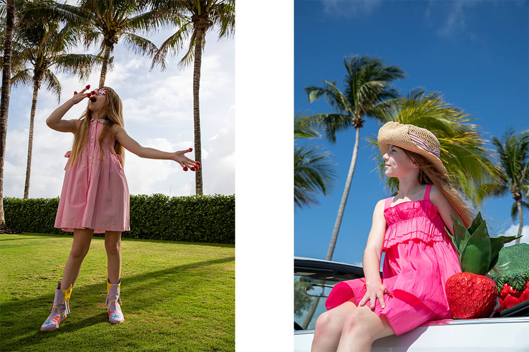 kids fashion editorial berry and fruits