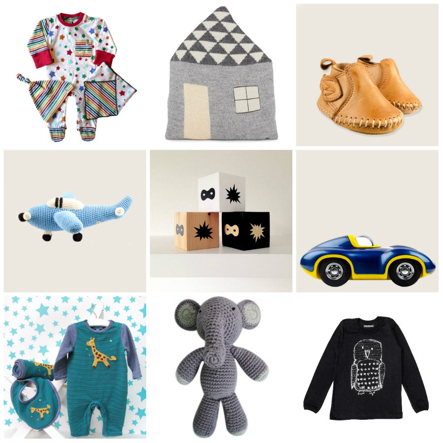 Christmas bbaby gift collage